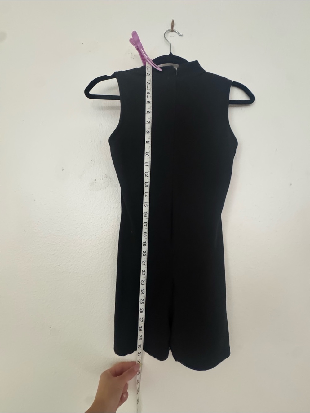 Sleeveless Black Mock Neck Romper - Picture 5 of 7
